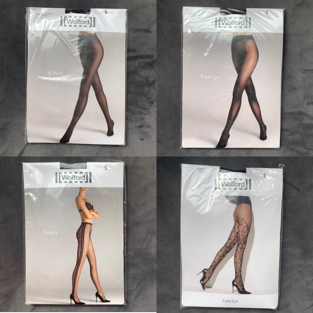 4 pairs of Wolford stockings, size S